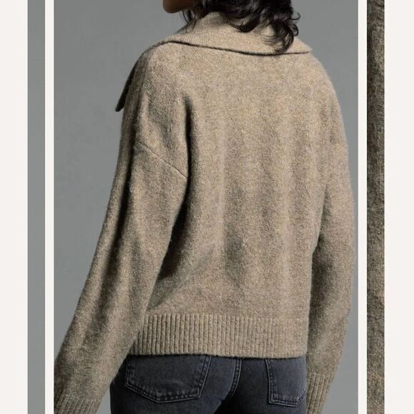 WEEKEND LOS ANGELES - Gretchen Collared Cropped Cardigan - Picture 2 of 8